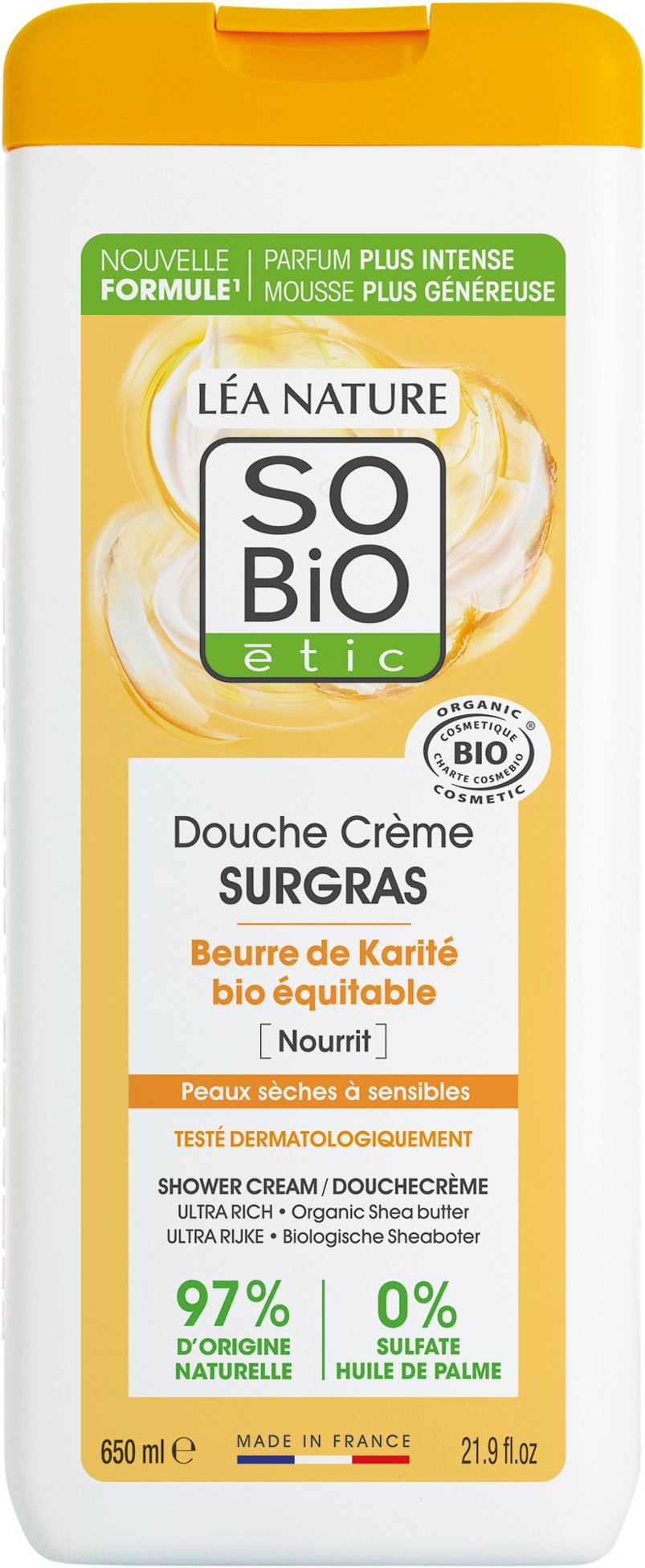 SO’ étic Krém sprchový surgas s máslem karité 650 ml