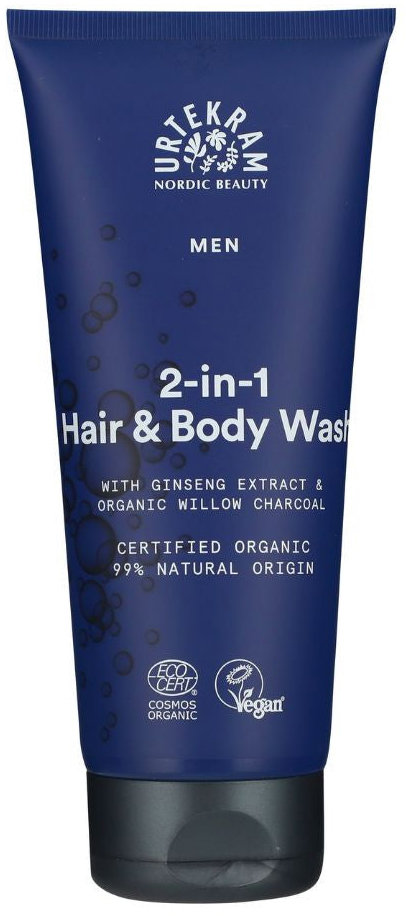 Urtekram BIO Pánský sprchový gel a šampon 2v1 200 ml