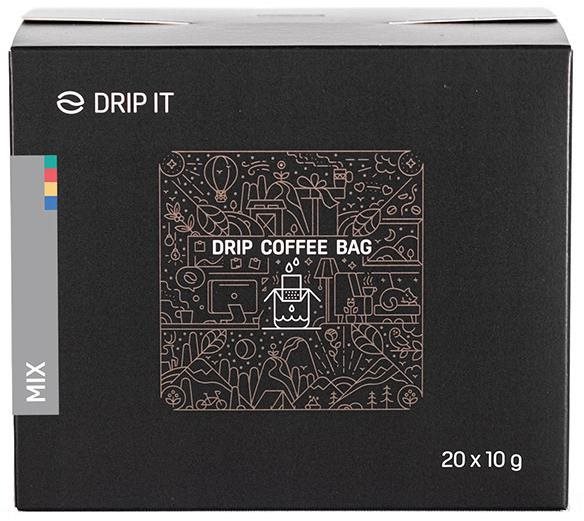 Drip it Káva ve filtru Mix Brazil, Nicaragua, Colombia, Honduras 20 × 10 g
