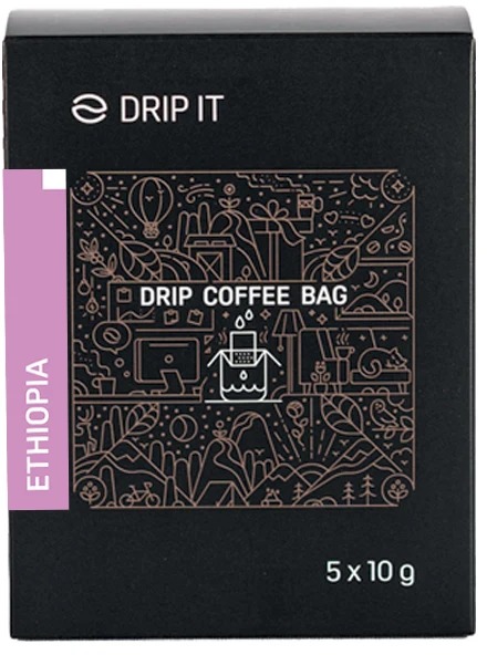 Drip it Káva ve filtru Ethiopia Yirgacheffe 5 × 10 g