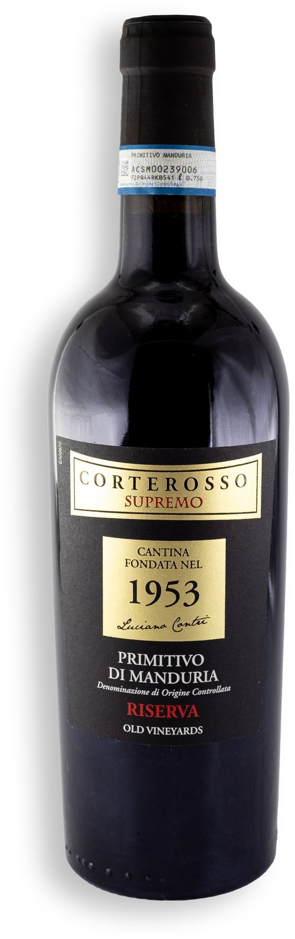 Corterosso Supremo Primitivo di Manduria DOC Riserva 0,75 l 15 % vol.