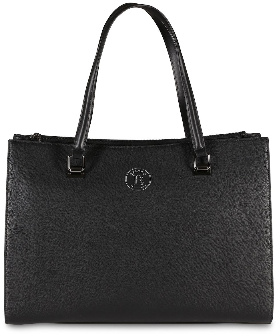 BERTOO Cestovní kabelka Valentina black plain-grey