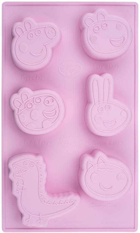 Dr. Oetker Forma na mini dorty "Prasátko Peppa" 29 × 17,5 × 2,5 cm 6 × 60 ml