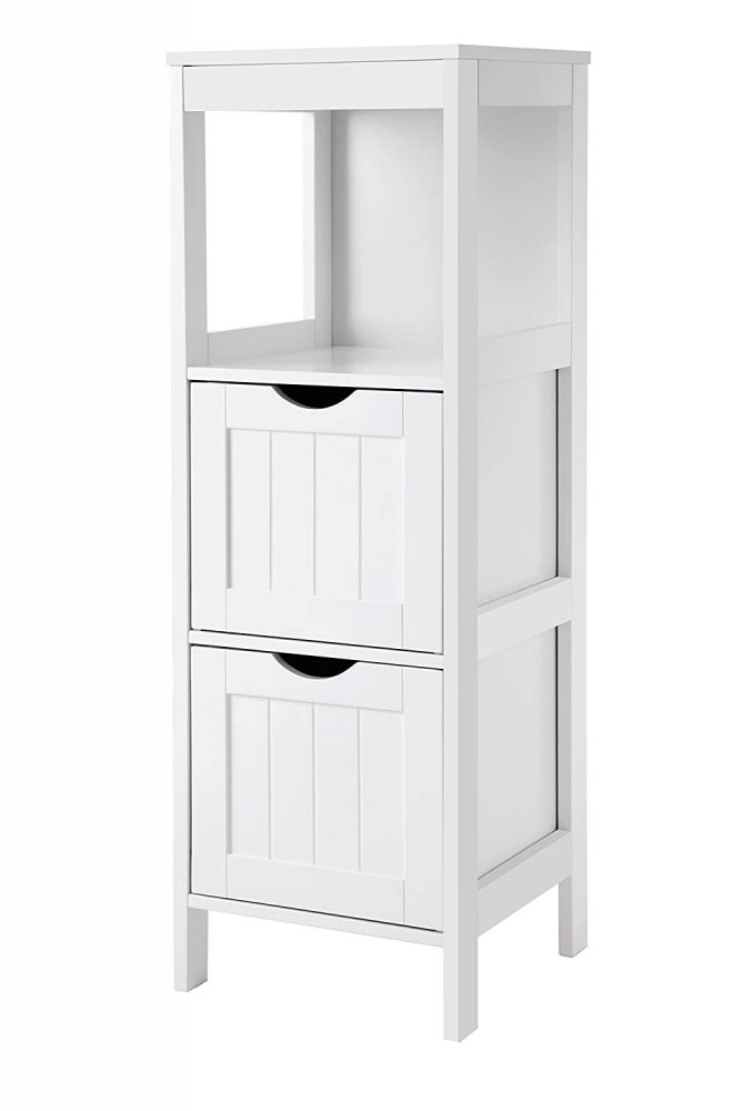 Bílý regál Maria, výška 89 cm, moderní design