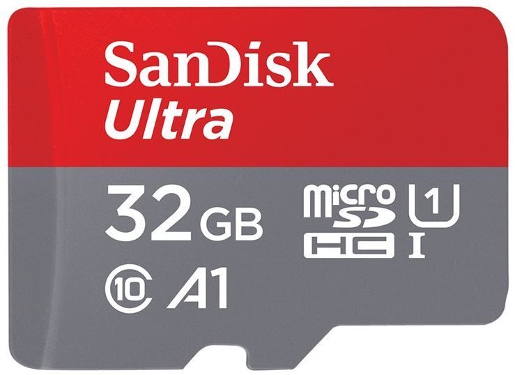 SANDISK MicroSDHC 32GB Ultra + SD adaptér