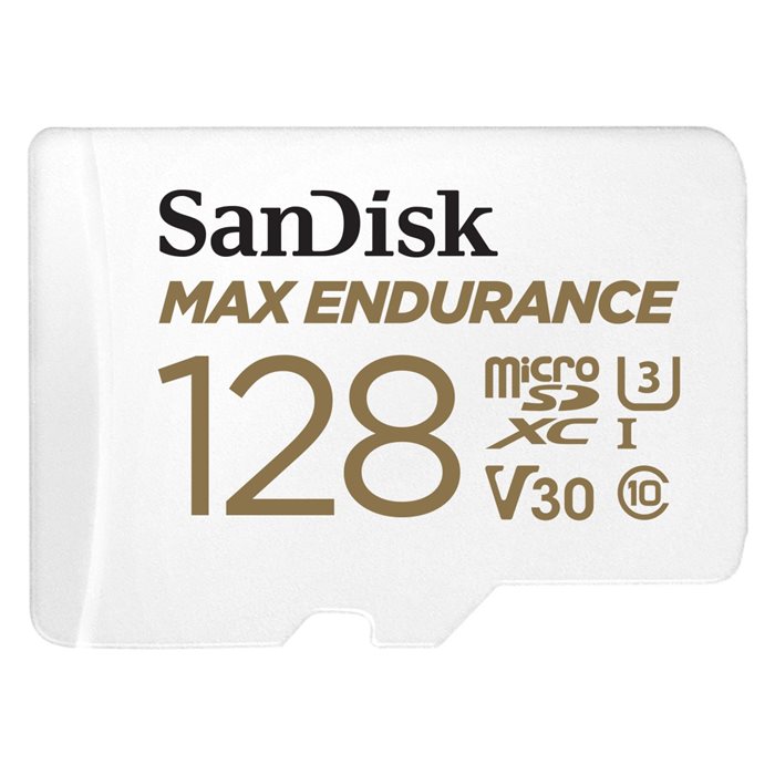 SanDisk MicroSDXC 128GB Max Endurance paměťová karta s SD adaptérem