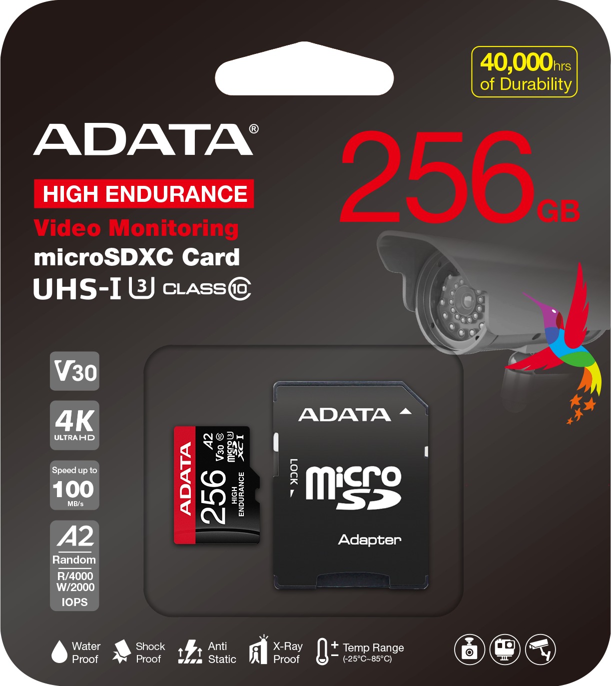 ADATA MicroSDXC 256GB High Endurance paměťová karta