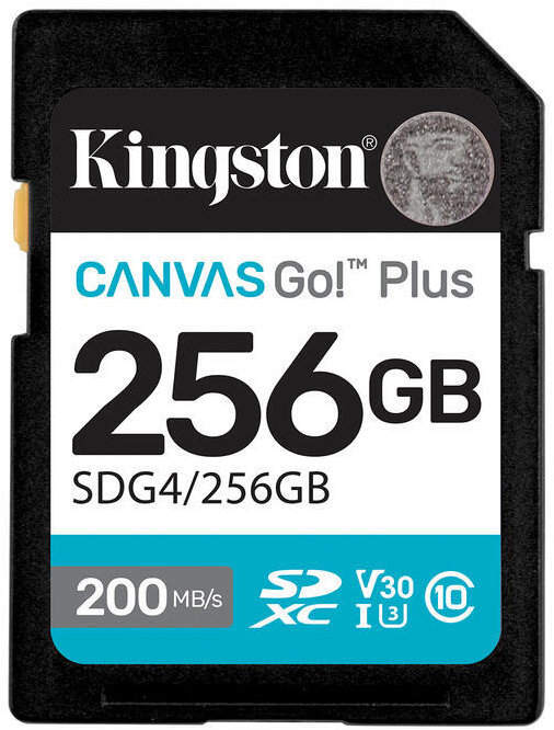 Kingston SDXC Canvas Go Plus Gen4 256GB