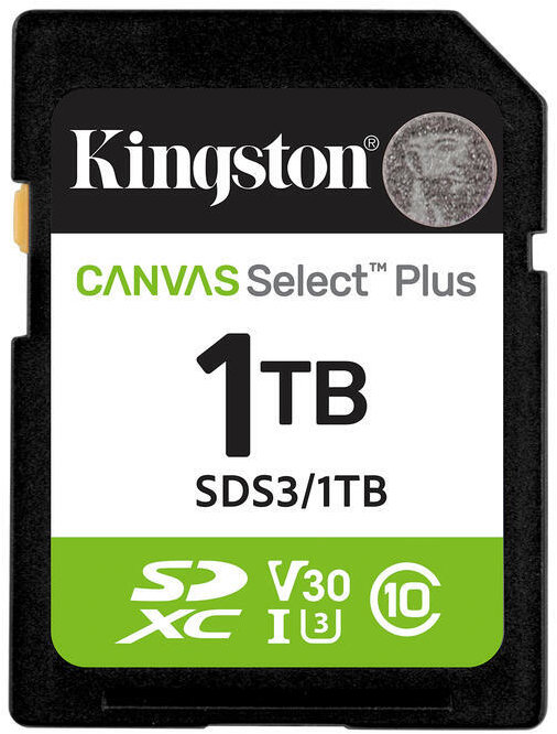 Kingston SDXC 1TB Canvas Select Plus Gen 3