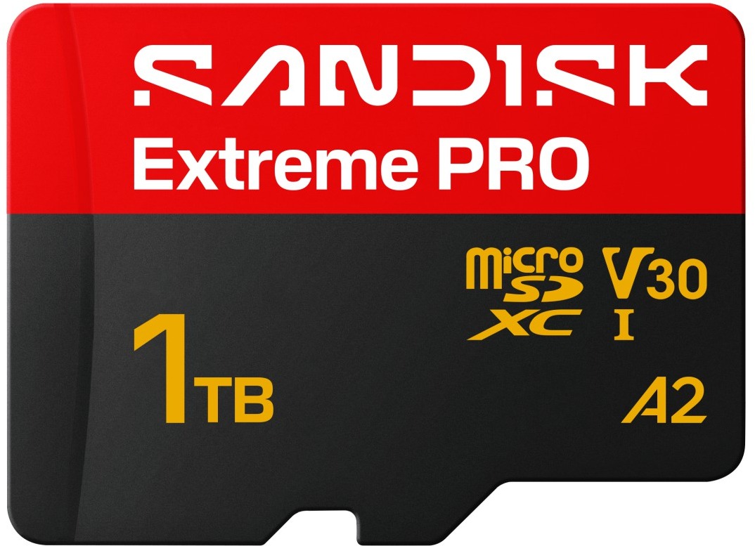 SANDISK microSDXC 1TB Extreme PRO + SD adaptér