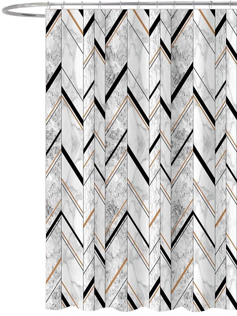 DuraHome Závěs koupelnový 180 × 180 cm PES, vzorovaný_CY_203464B
