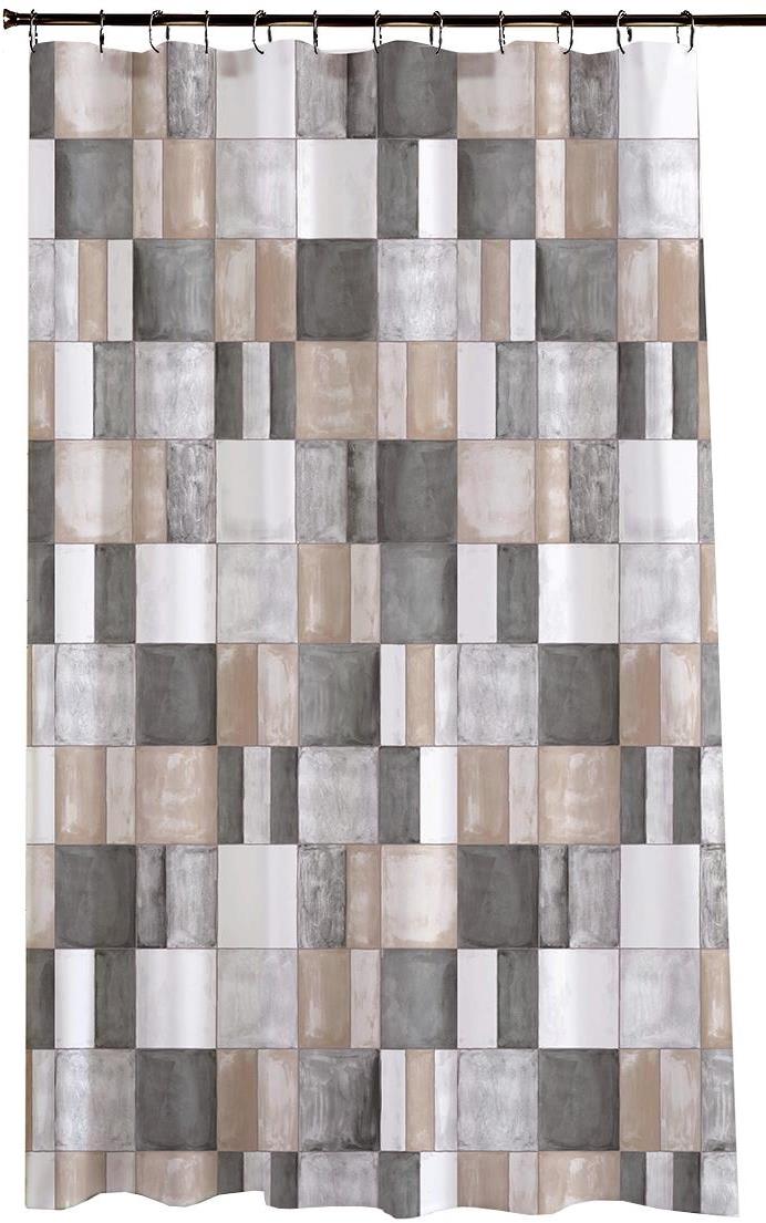 DuraHome Závěs koupelnový 180 × 200 cm PES, vzorovaný_CY-214005