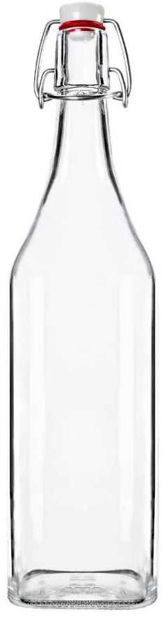 DuraHome Láhev hranatá s patentním uzávěrem 1000 ml