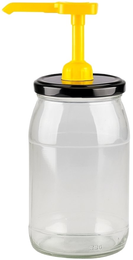 DuraHome Sklenice Mája s pumpičkou na med, 900 ml
