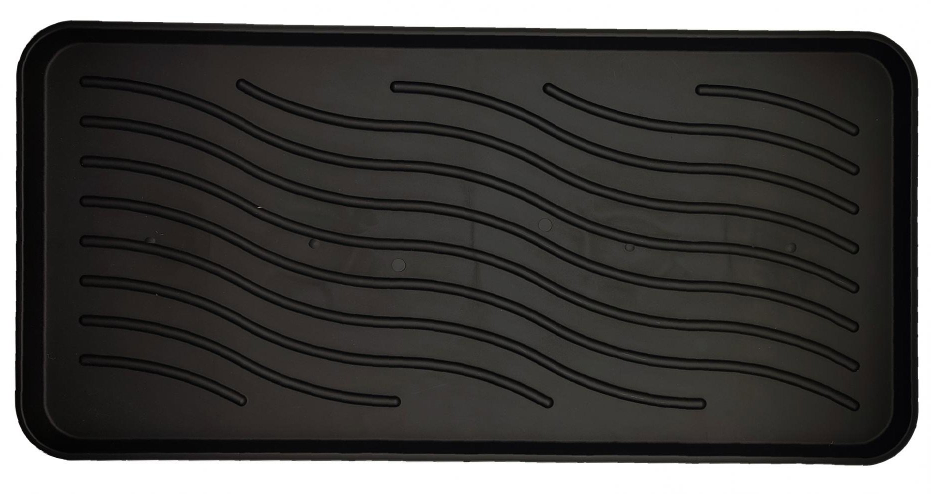 DuraHome Odkapávač na obuv 38 × 78 cm černý