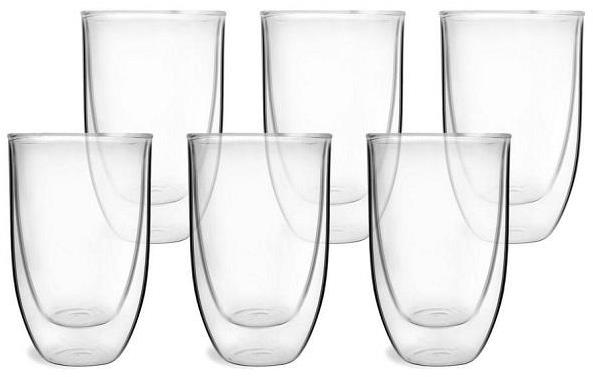 Vialli Design Sklenice, dvoustěnná, 350 ml, 6 ks_AMO 5455