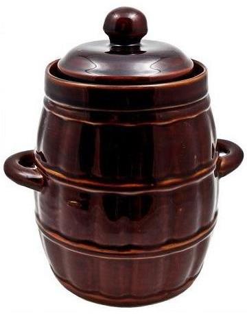 DuraHome Keramický soudek s poklicí_1, 3,2 l