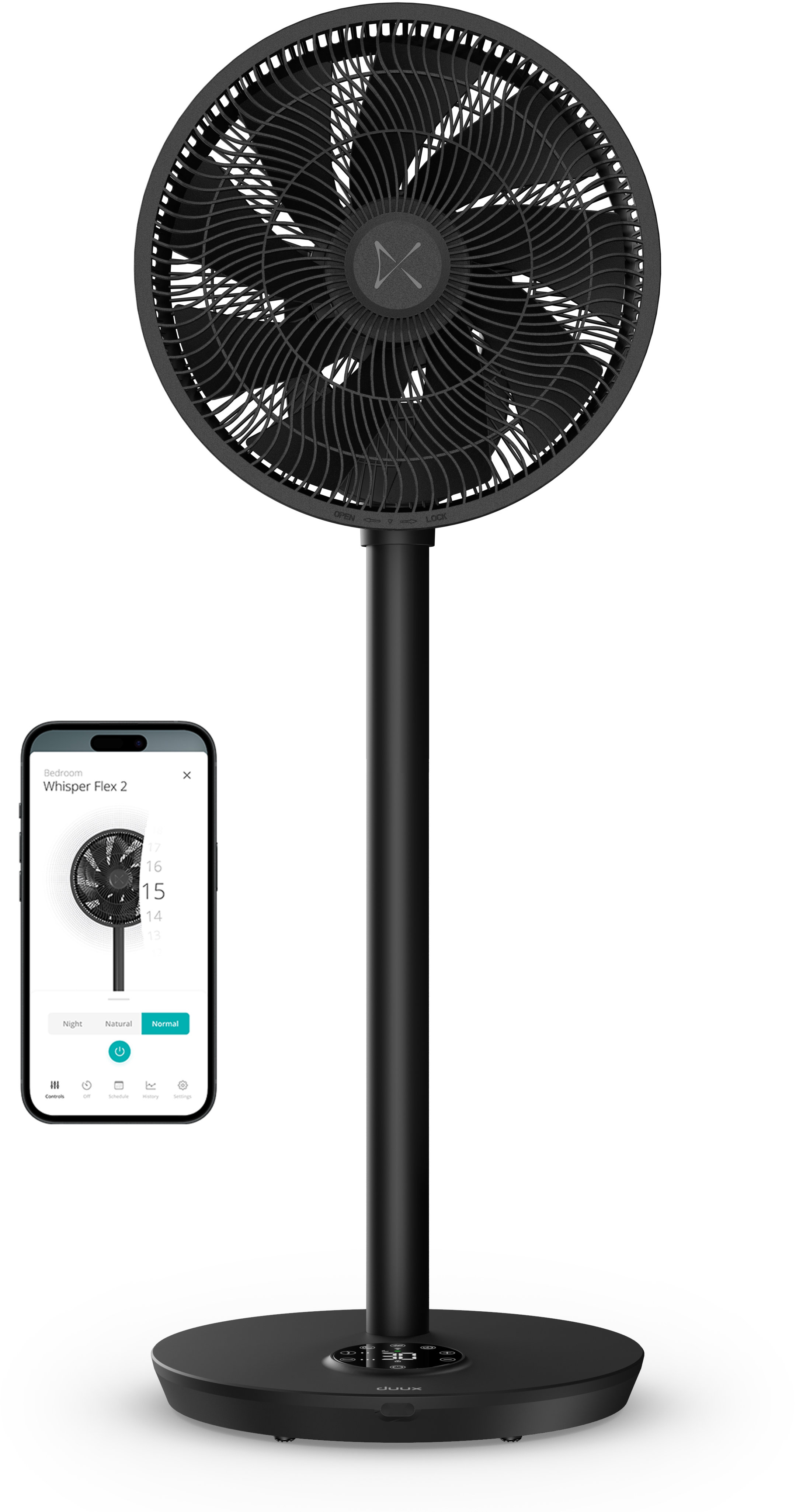 Duux DXCF70 Whisper Flex 2 Smart black