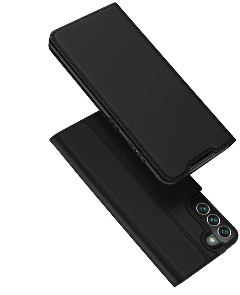 Skin Pro knížkové kožené pouzdro na Samsung Galaxy S22 Plus, černé