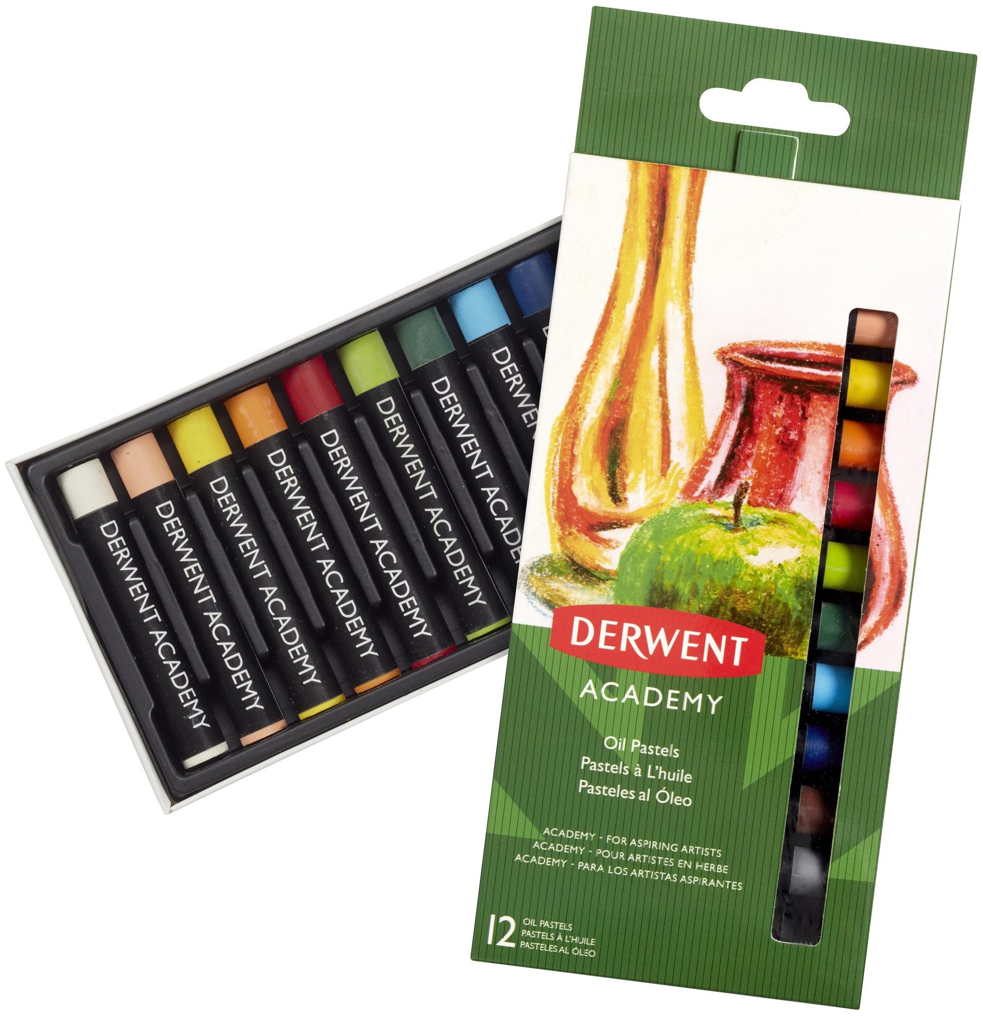 DERWENT Academy Oil Pastel set 12 barev