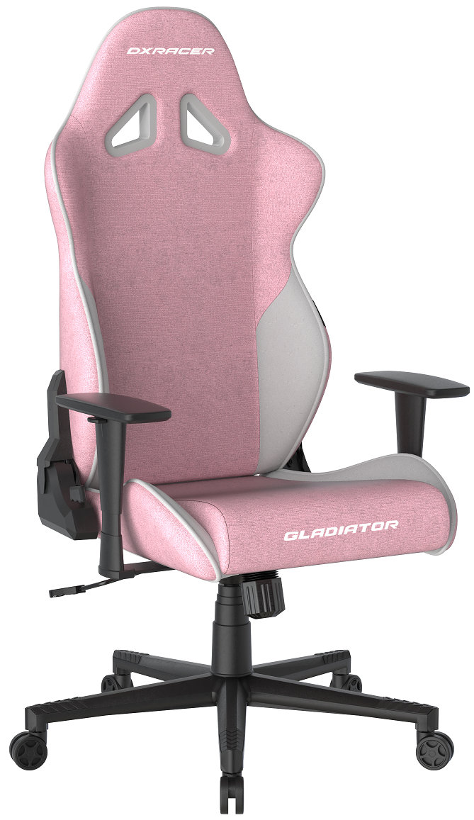 DXRACER GLADIATOR růžovo-bílá, látková