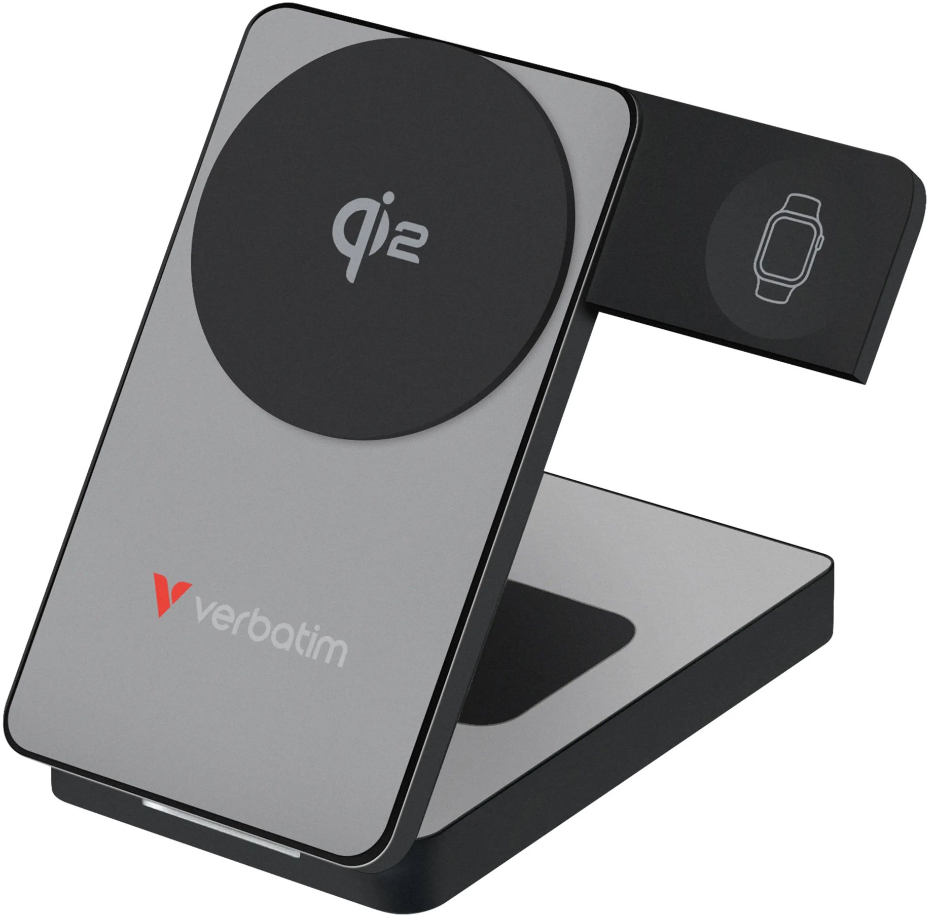 VERBATIM Charge 'n' Go 3v1 Qi2 Power Bank 10000 mAh šedá