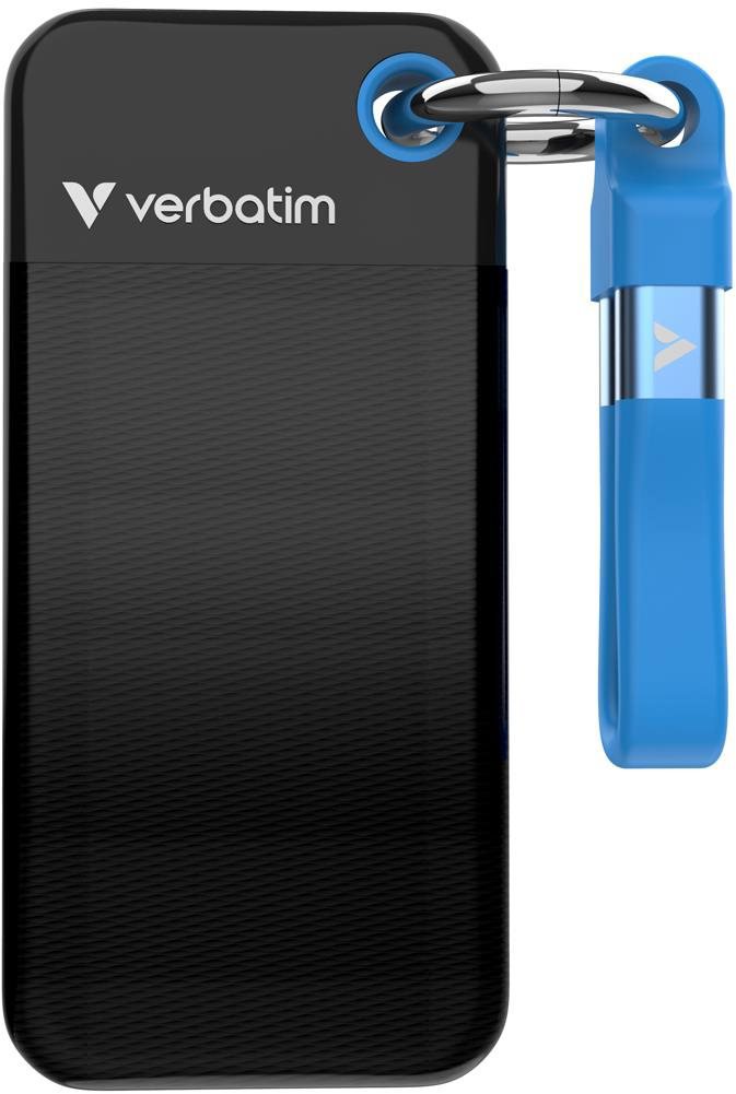 VERBATIM Pocket SSD 128GB černá/modrá