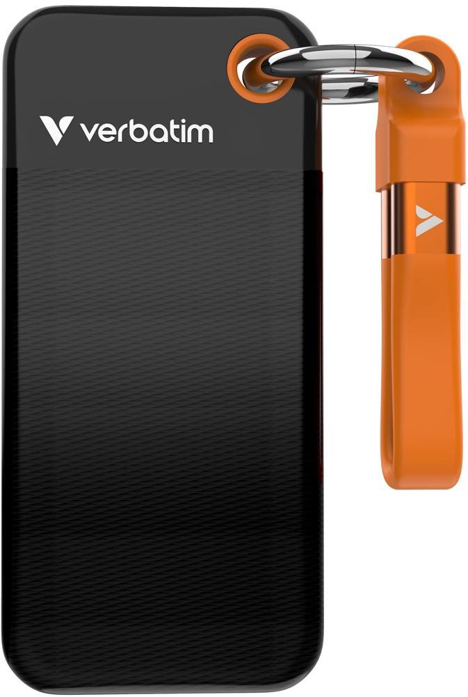 VERBATIM Pocket SSD 128GB černá/oranžová