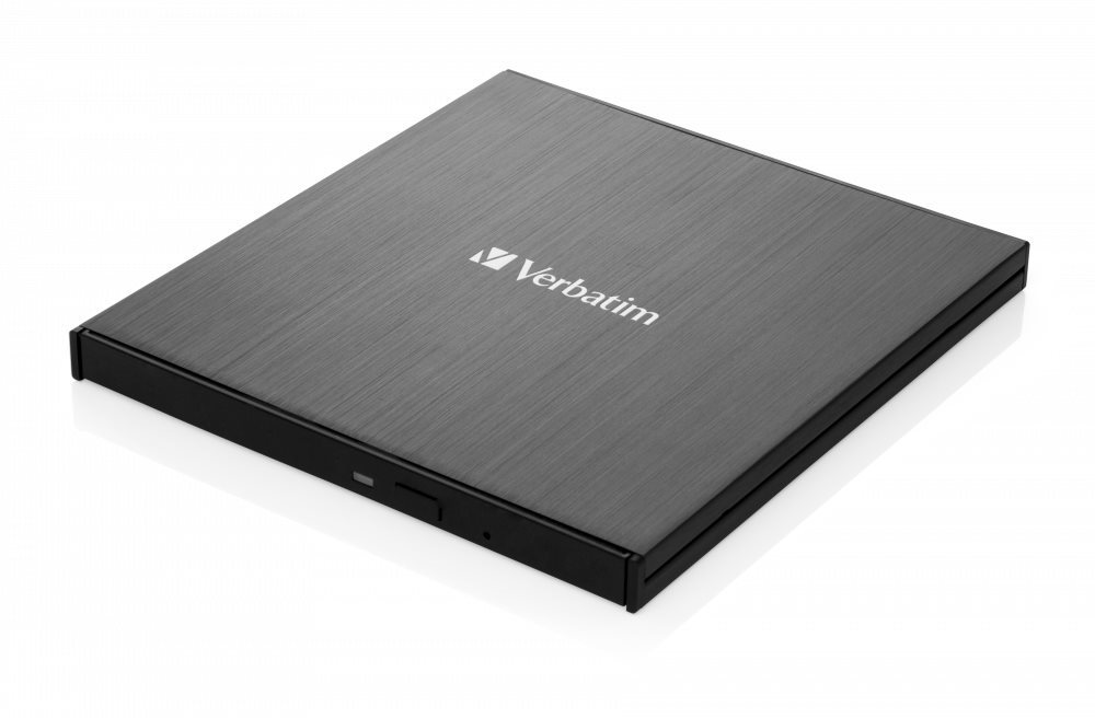 VERBATIM CD/DVD Slimline USB-C, černá