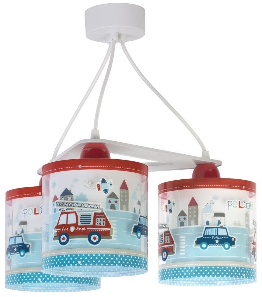 Dalber D-60614 - Dětský lustr POLICE 3xE27/60W/230V