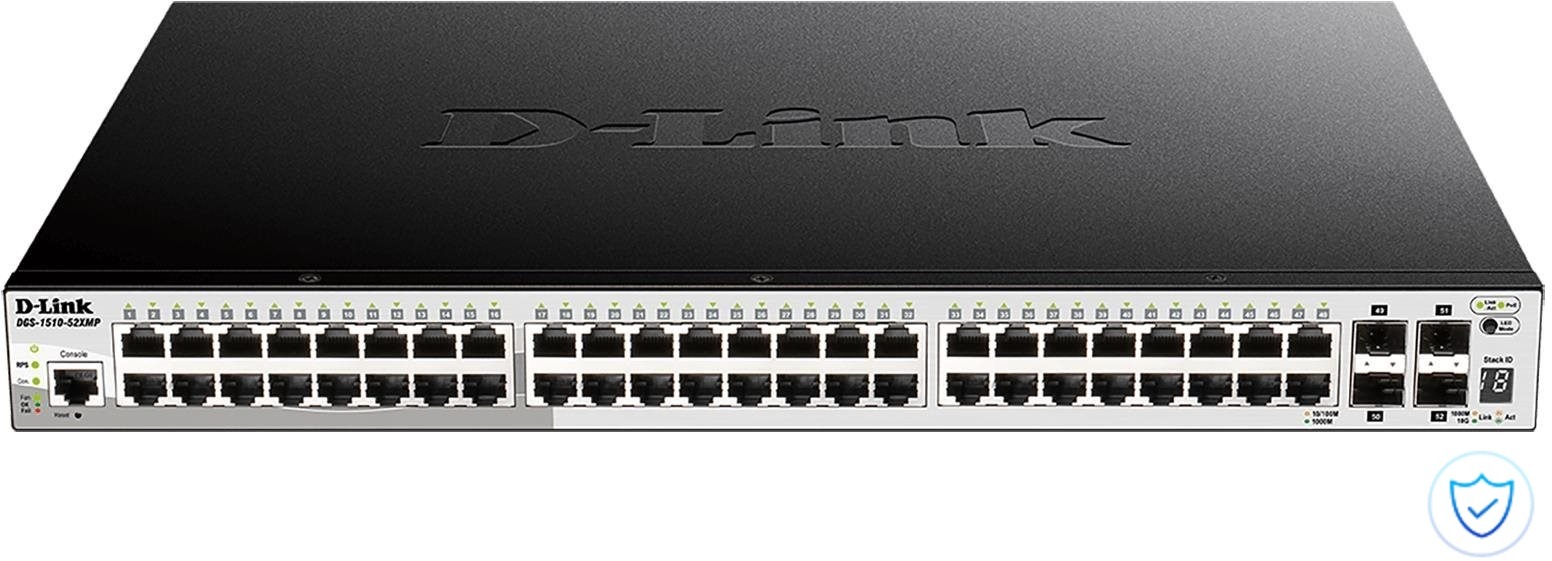 D-Link DGS-1510-52XMP switch s 48 porty a SFP+ konektory