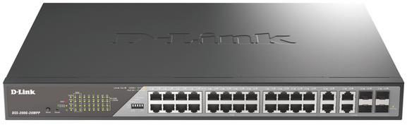 D-Link DSS-200G-28MPP - 28portový gigabitový switch s PoE