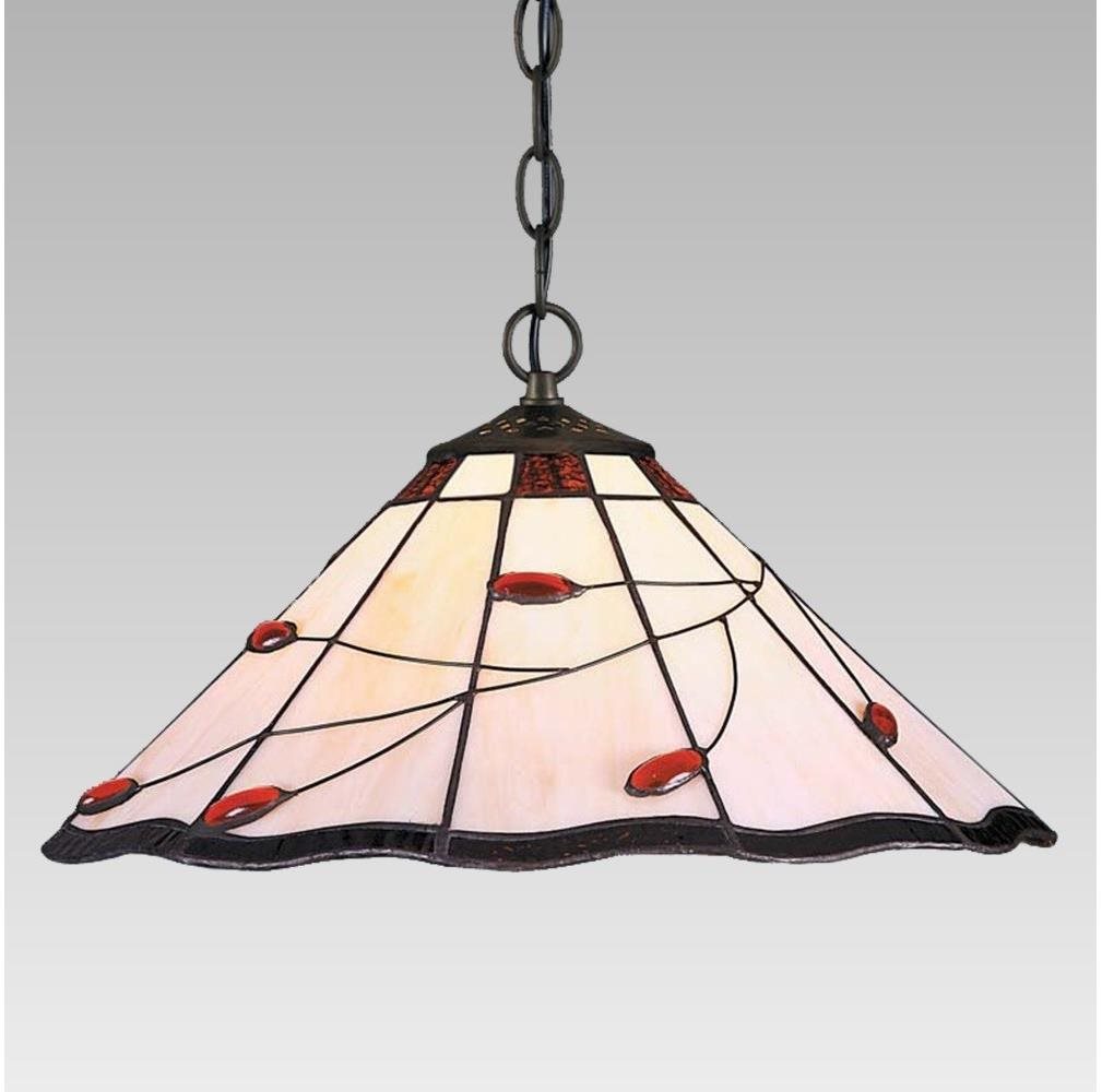Prezent 172 - Lustr na řetězu TIFFANY 2xE27/60W/230V