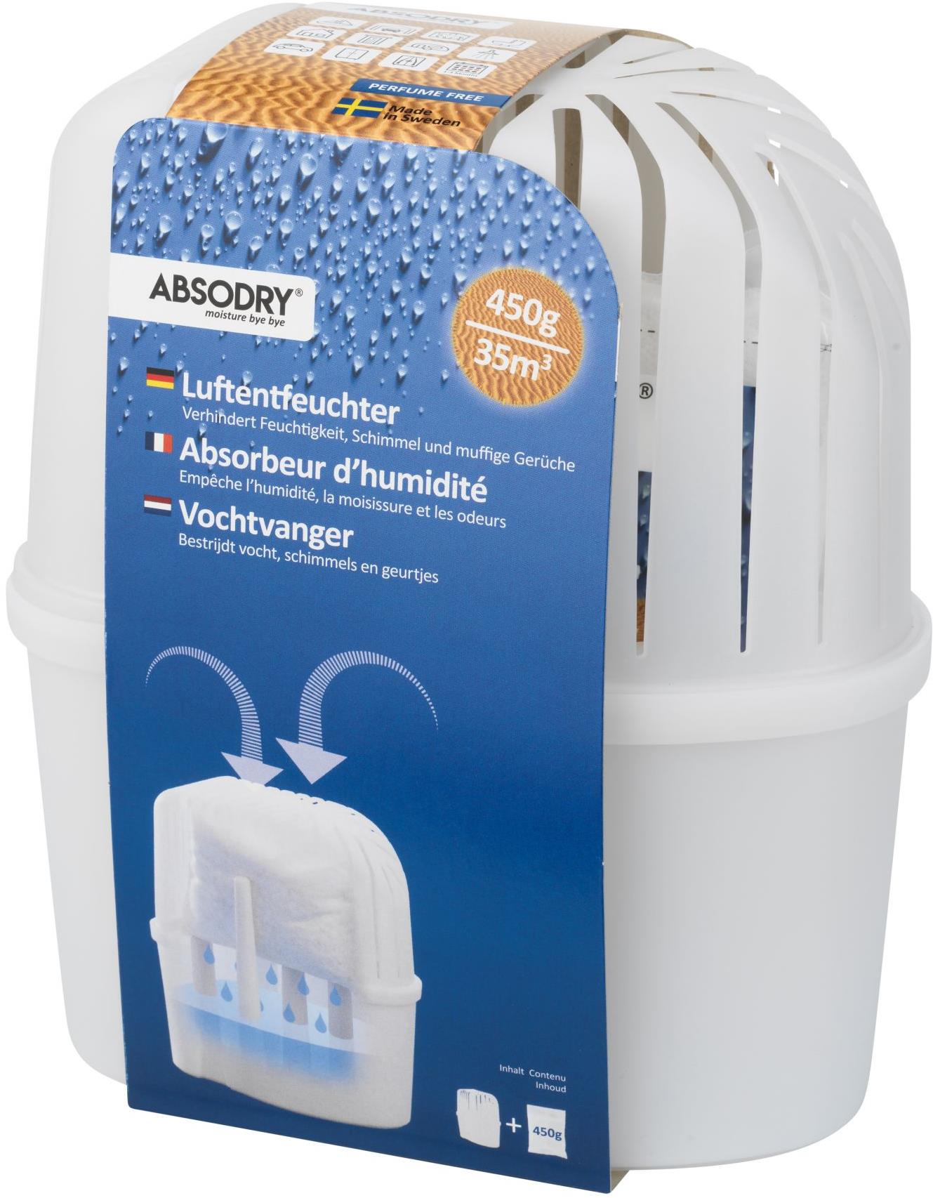 Absodry by Torrbollen Classic pohlcovač vlhkosti pro místnost do 35 m3, 450 g