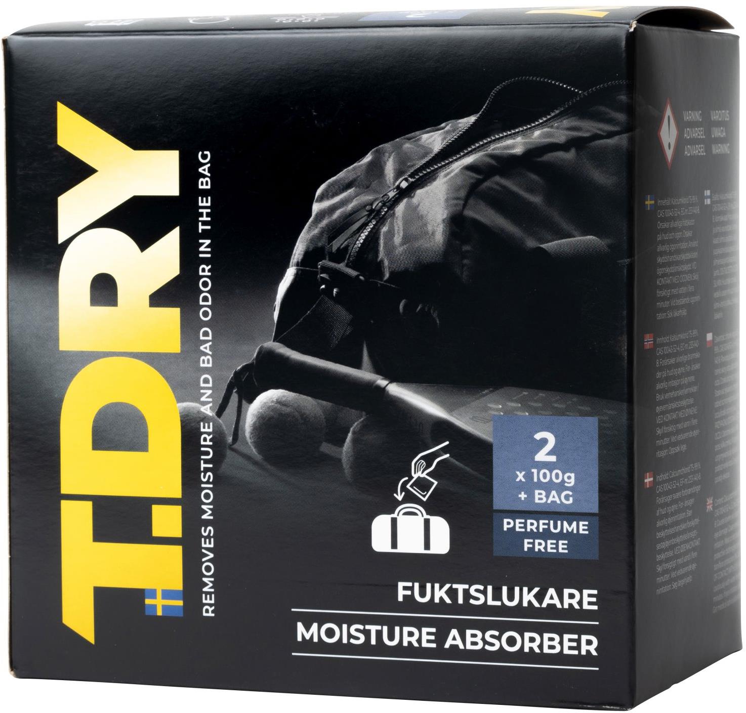 Absodry by Torrbollen cestovní pohlcovač vlhkosti a zápachu T.Dry Fresh, neparfemovaný 2 × 100g