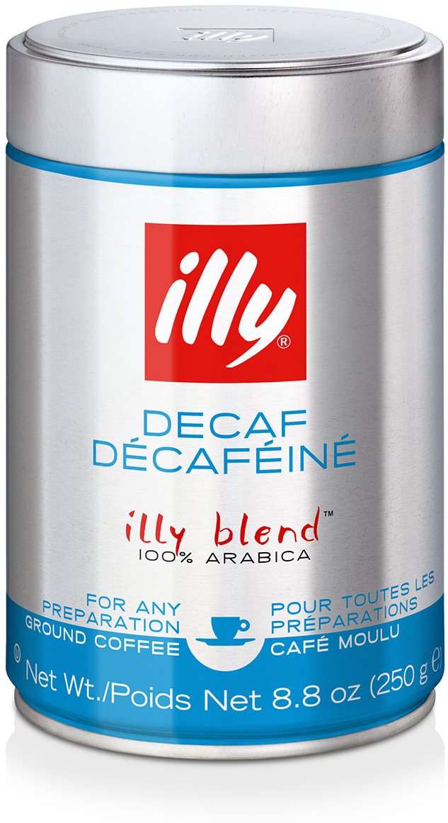 Mletá káva illy 250g bez kofeinu