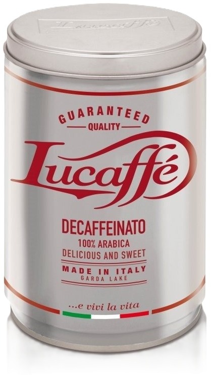 Lucaffé Decaffeinato, mletá, 250g