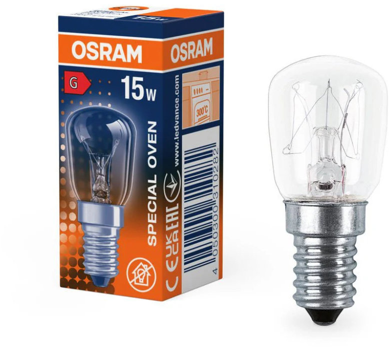 OSRAM SPC.T26/57, E14, 15W, 300 °C, čirá