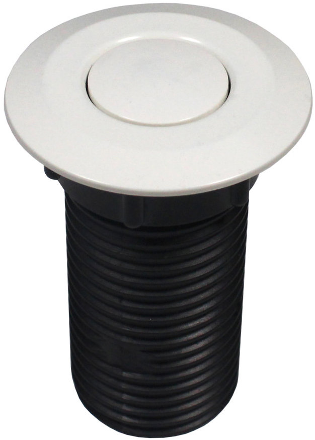 ECOMASTER samostatné pneutlačítko kulaté, bílé