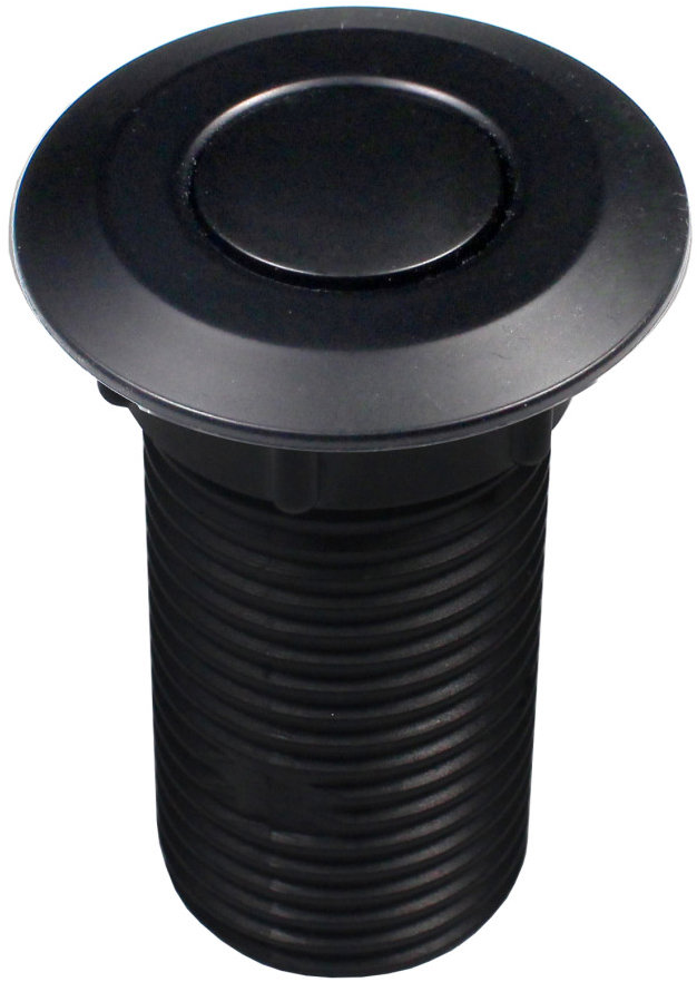 ECOMASTER samostatné pneutlačítko kulaté, matné černé