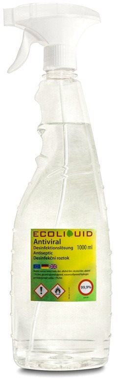 ANTIVIRAL dezinfekce na ruce Pomeranč & hřebíček 1 l sprej