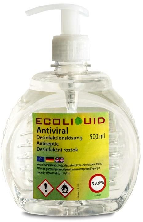 ANTIVIRAL dezinfekce na ruce Skořice 500 ml pumpička