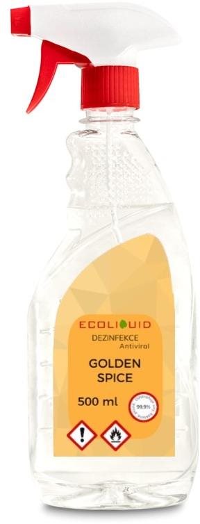 ANTIVIRAL dezinfekce na ruce Golden Spice 500 ml sprej