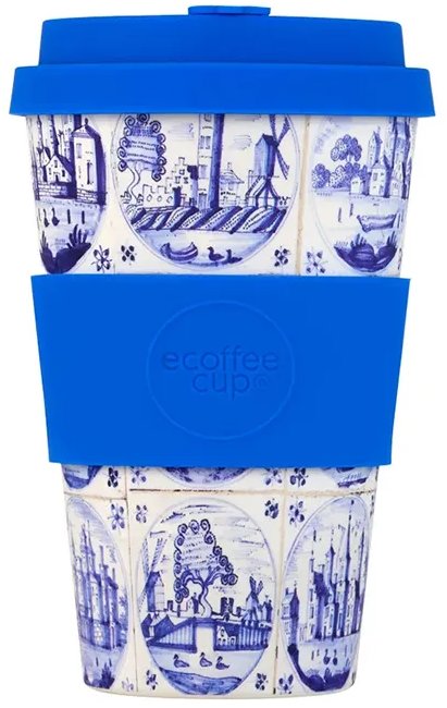 Ecoffee Cup Delfts Blu 400 ml