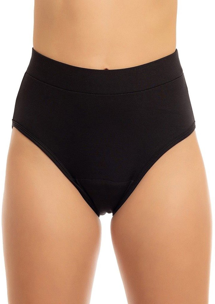 Ecomodi Menstruační kalhotky černé, extra vysoké, sací třída silná XS
