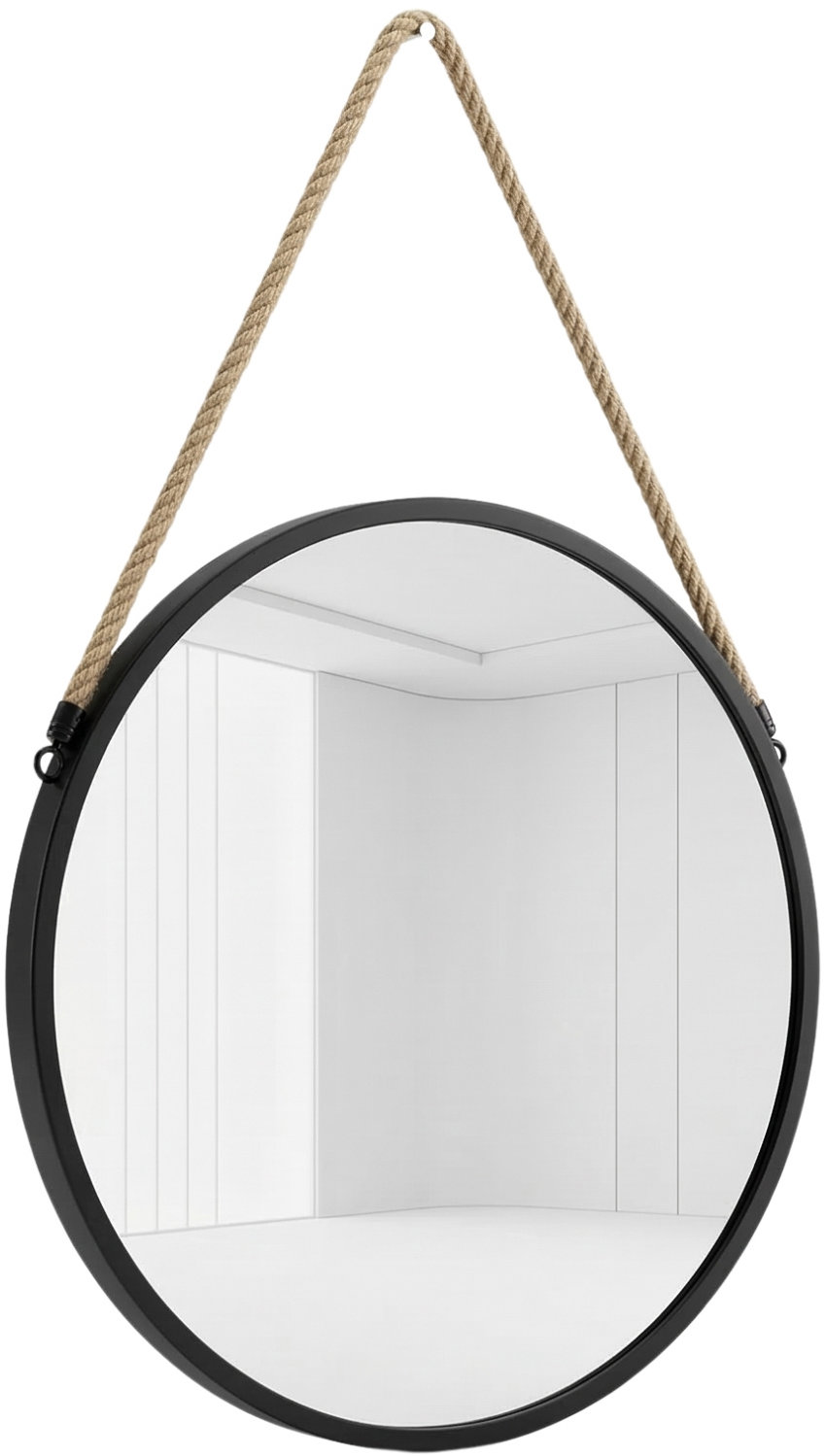 Edaxo Kulaté zrcadlo na jutovém provazu Gema, průměr 37 cm