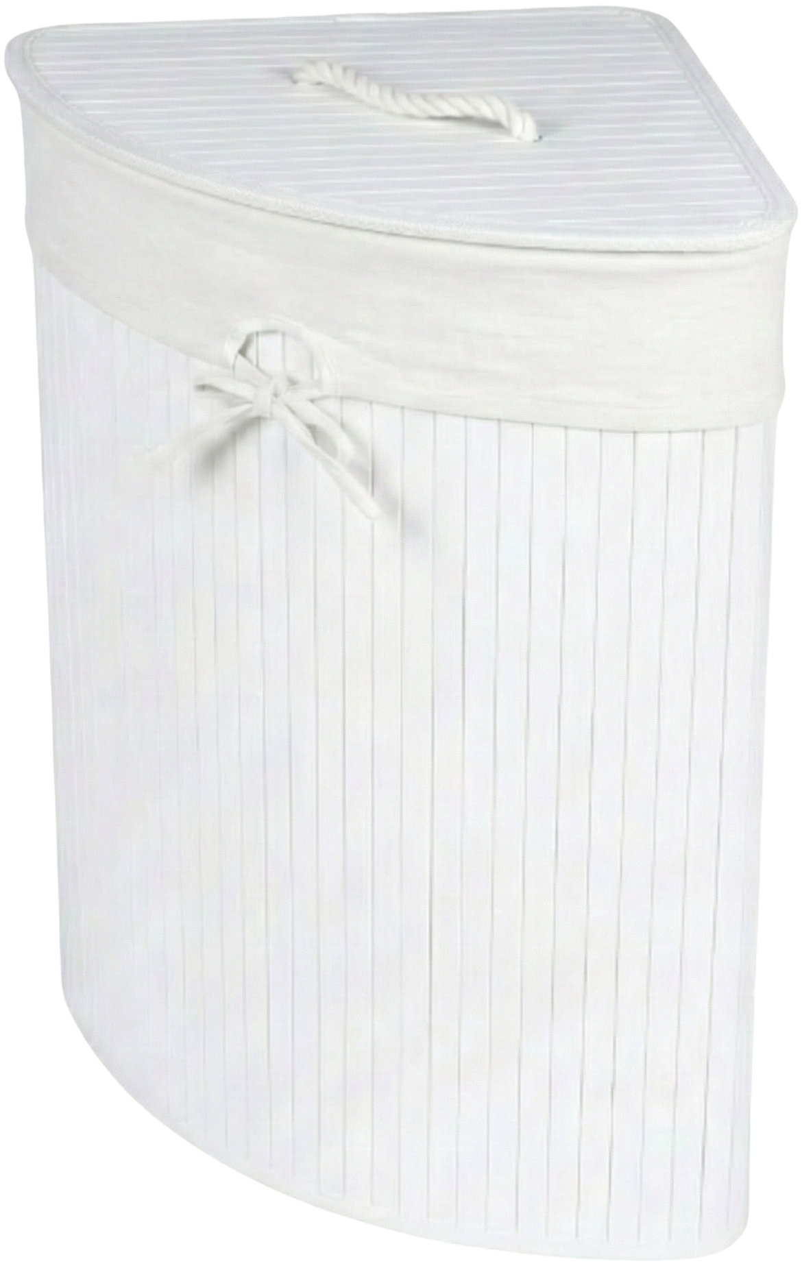 NUXIO Rohový koš na prádlo Arco, bambus, 60 l
