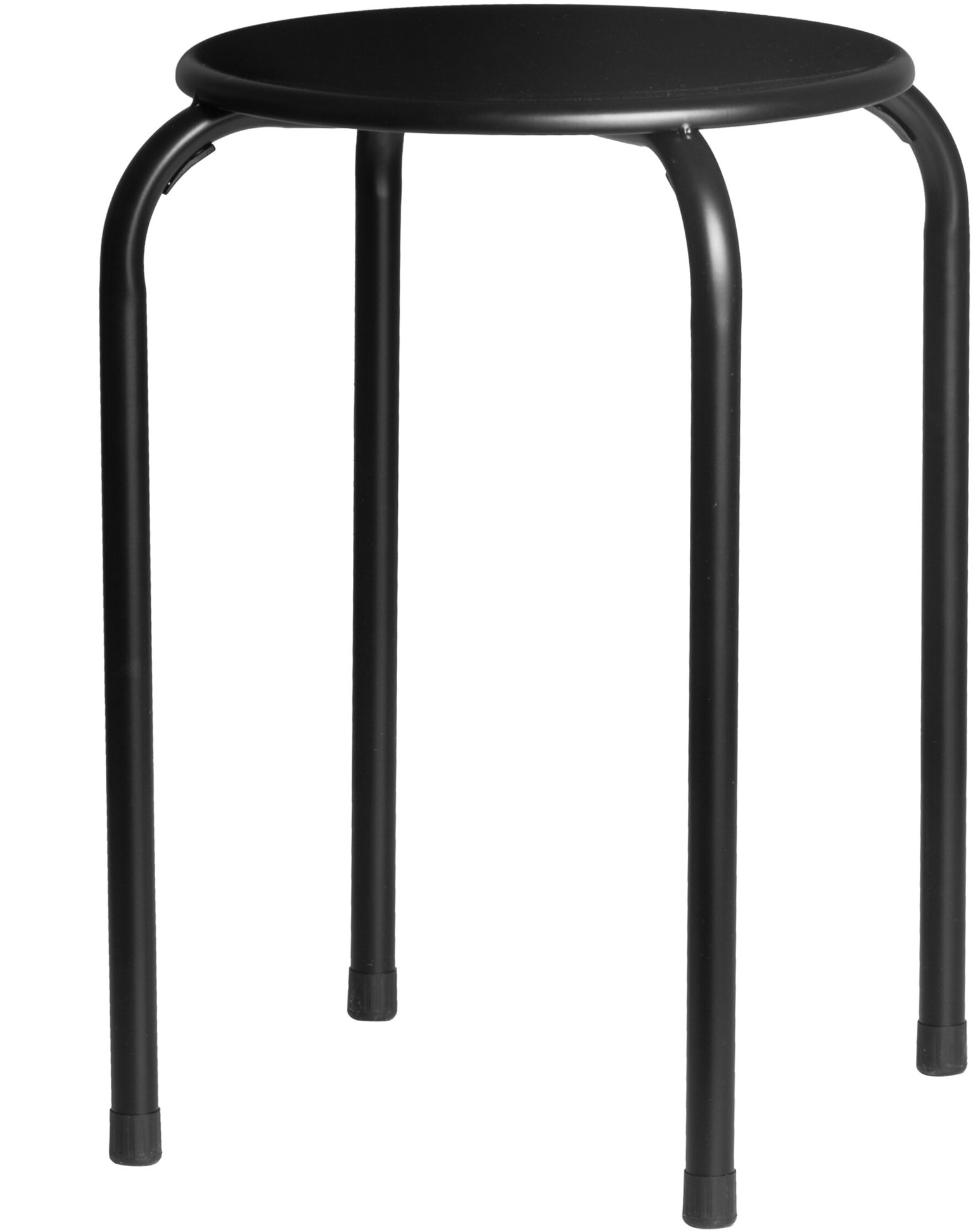 4Living Kovová stolička, průměr 30 cm, černá