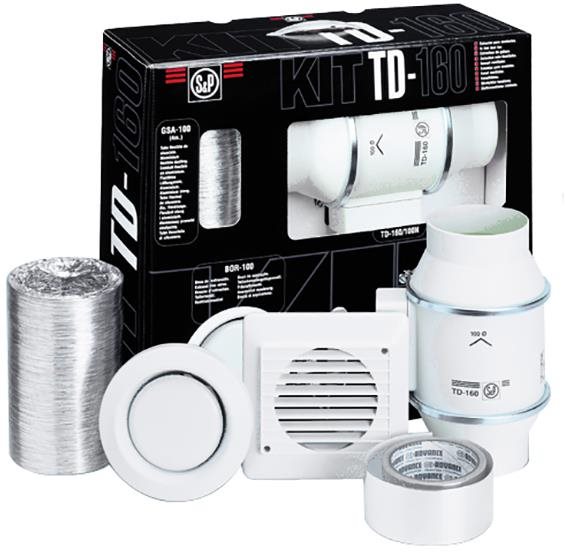 Soler&Palau TD 160/100 N KIT ventilační set pro kruhová potrubí
