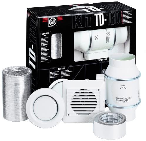 Soler&Palau TD 160/100 N T KIT ventilační set pro kruhová potrubí
